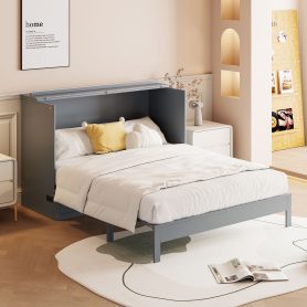 Space-Saving Full Size Murphy Bed with Large Drawers 27 Space-Saving Full Size Murphy Bed with Large Drawers