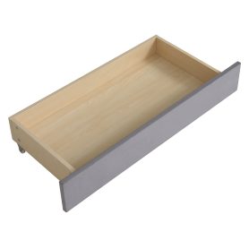 Twin size Upholstered Platform Bed with Storage and Drawers