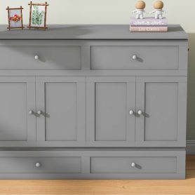 Full Size Murphy Bed Wall Bed with Large Drawers