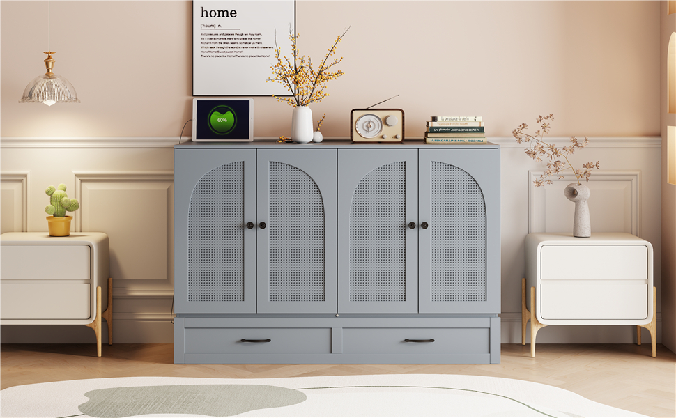 Space-Saving Full Size Murphy Bed with Large Drawers 20 Space-Saving Full Size Murphy Bed with Large Drawers