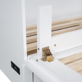 Queen Size Murphy Bed Wall Bed with Large Drawers