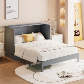 Space-Saving Full Size Murphy Bed with Large Drawers 44 Space-Saving Full Size Murphy Bed with Large Drawers