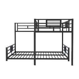 L-Shaped Metal Twin over Full Size Bunk Bed