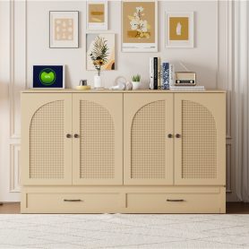 Space-Saving Queen Size Murphy Bed With Large Drawers