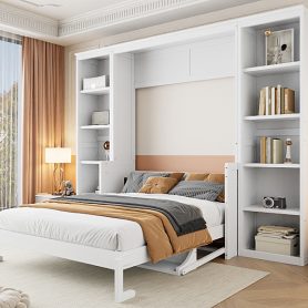 Full Size Murphy Bed With Desk And Bookshelf 26 Full Size Murphy Bed With Desk And Bookshelf