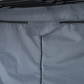 Twin Size Loft Metal Bed with Desk,Shelves,Power Outlet,LED Light and Wardrobe