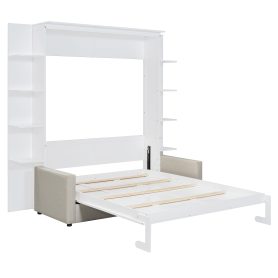 Queen Size Wall Bed With Sofa
