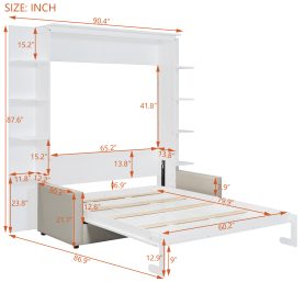 Queen Size Wall Bed With Sofa