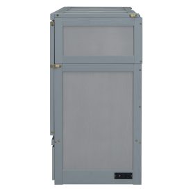 Queen Size Murphy Bed with USB Port and One Large Drawer