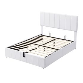 Full Size Upholstered Platform Bed with One Hydraulic Storage System 22 Full Size Upholstered Platform Bed with One Hydraulic Storage System