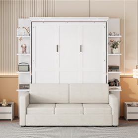 Queen Size Wall Bed With Sofa