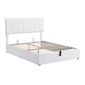 Full Size Upholstered Platform Bed with One Hydraulic Storage System 27 Full Size Upholstered Platform Bed with One Hydraulic Storage System