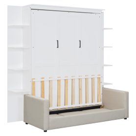 Queen Size Wall Bed With Sofa