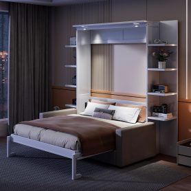 Queen Size Wall Bed With Sofa