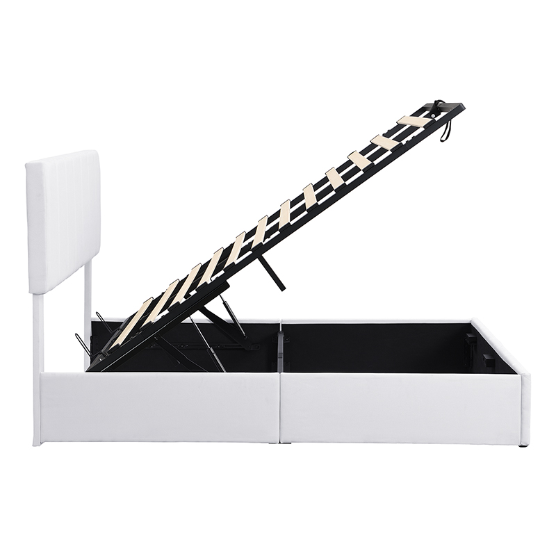 Full Size Upholstered Platform Bed with One Hydraulic Storage System 14 Full Size Upholstered Platform Bed with One Hydraulic Storage System