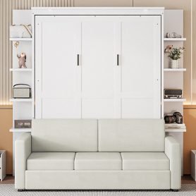 Queen Size Wall Bed With Sofa