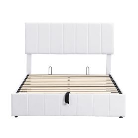 Full Size Upholstered Platform Bed with One Hydraulic Storage System 19 Full Size Upholstered Platform Bed with One Hydraulic Storage System