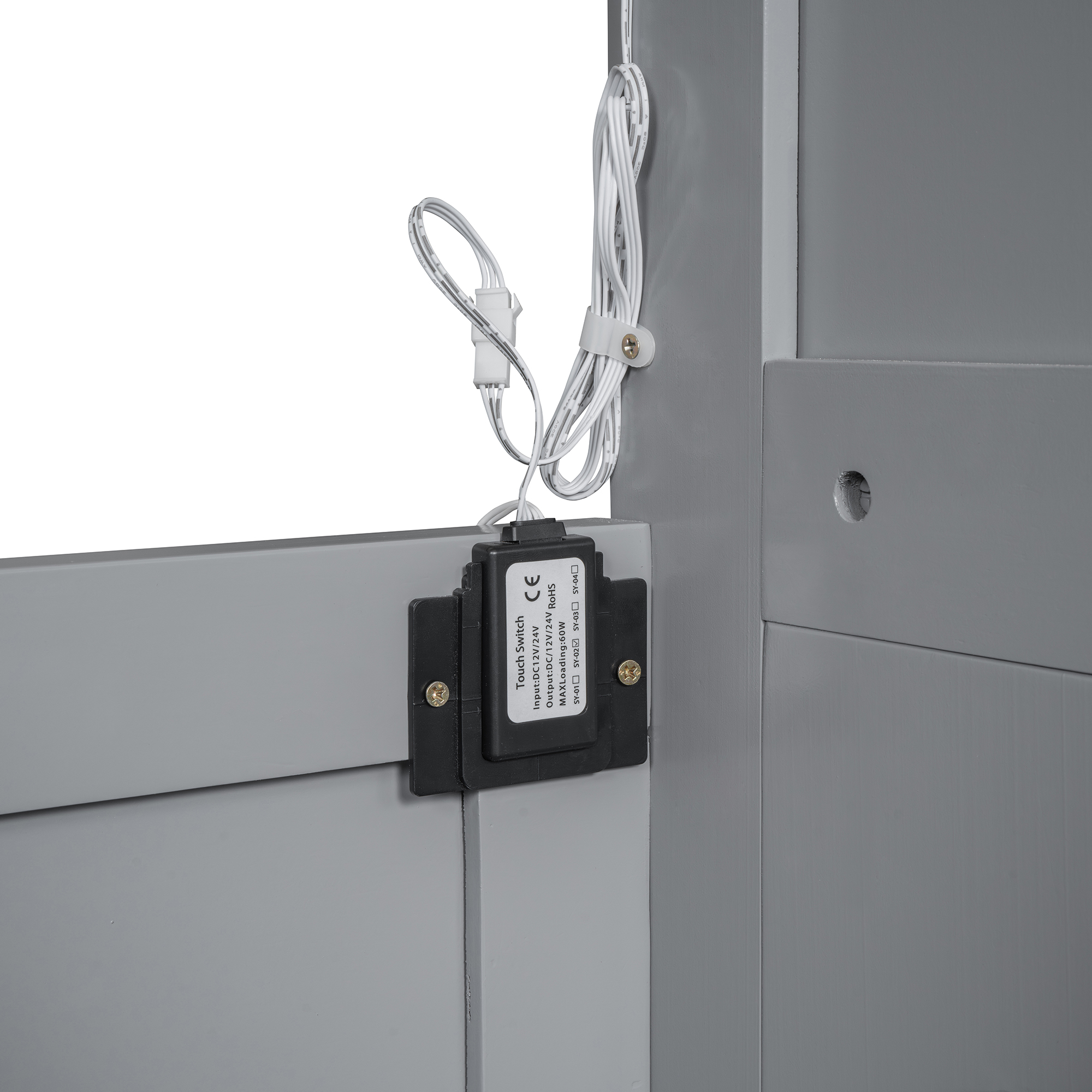 Full Size Murphy Bed with Shelves, Drawers and LED Lights 15 Full Size Murphy Bed with Shelves, Drawers and LED Lights