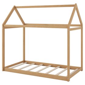 Wooden Twin Size House Bed