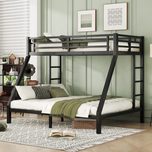 Metal Twin XL over Queen Bunk Bed for Teens and Adults