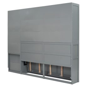 Twin Size Murphy Bed Wall Bed with Closet, Drawers and Desk 46 Twin Size Murphy Bed Wall Bed with Closet, Drawers and Desk