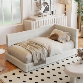 Twin Size L-Shaped Corduroy Daybed