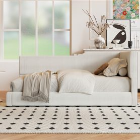 Twin Size L-Shaped Corduroy Daybed