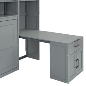 Twin Size Murphy Bed Wall Bed with Closet, Drawers and Desk 41 Twin Size Murphy Bed Wall Bed with Closet, Drawers and Desk