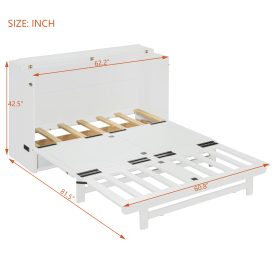 Queen Size Murphy Bed with Large Drawer, USB Ports and Outlets 39 Queen Size Murphy Bed with Large Drawer, USB Ports and Outlets