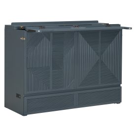 Full Size Murphy Bed with Large Drawer, USB Ports and Outlets