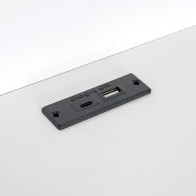 Twin Size Wood Daybed with Storage Shelves, USB and Trundle