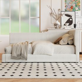 Twin Size L-Shaped Corduroy Daybed