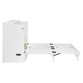 Queen Size Murphy Bed with Large Drawer, USB Ports and Outlets 38 Queen Size Murphy Bed with Large Drawer, USB Ports and Outlets