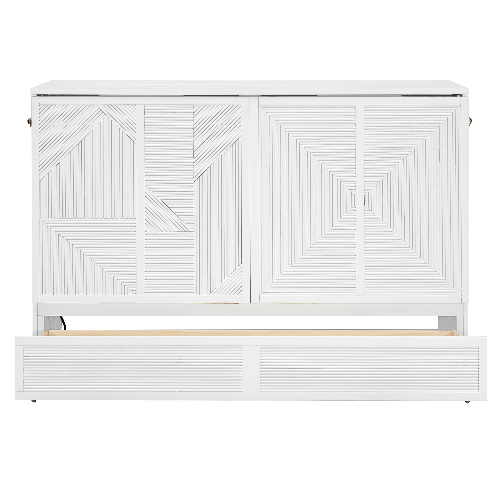 Queen Size Murphy Bed with Large Drawer, USB Ports and Outlets 7 Queen Size Murphy Bed with Large Drawer, USB Ports and Outlets