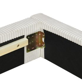 Twin Size L-Shaped Corduroy Daybed