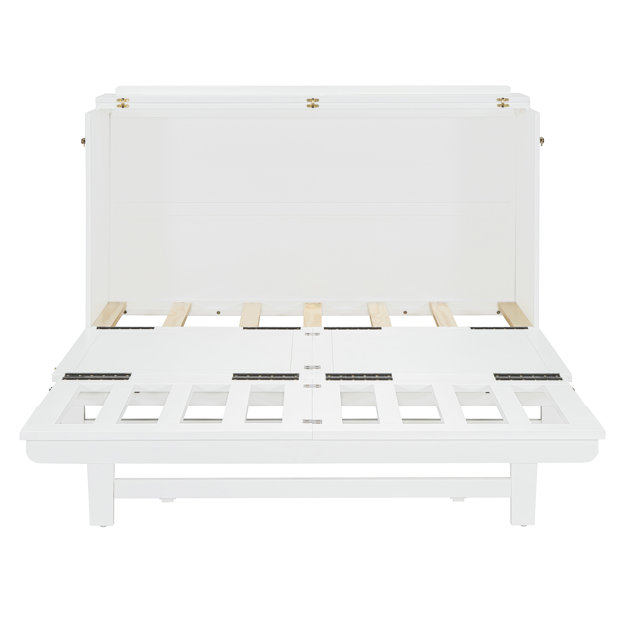 Queen Size Murphy Bed with Large Drawer, USB Ports and Outlets 10 Queen Size Murphy Bed with Large Drawer, USB Ports and Outlets