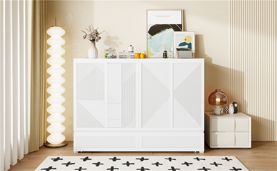 Queen Size Murphy Bed with Large Drawer, USB Ports and Outlets 21 Queen Size Murphy Bed with Large Drawer, USB Ports and Outlets