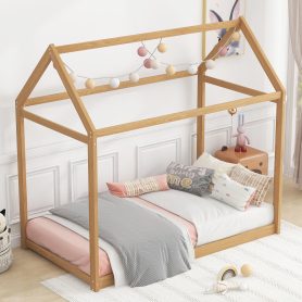 Wooden Twin Size House Bed