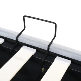 King Size Upholstered Platform Bed with a Hydraulic Storage System