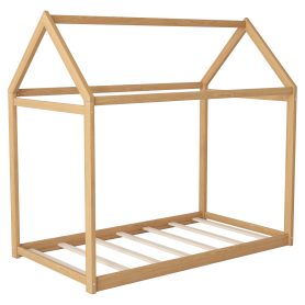 Wooden Twin Size House Bed