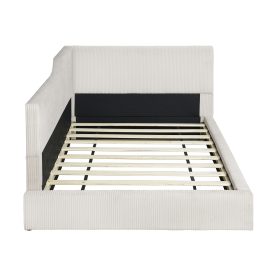 Twin Size L-Shaped Corduroy Daybed