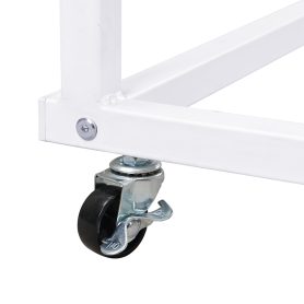 Twin Size Metal Daybed With Movable Desk, Metal Grid, Shelves And Clothes Hanger 28 Twin Size Metal Daybed With Movable Desk, Metal Grid, Shelves And Clothes Hanger