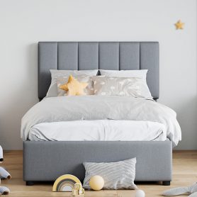 Twin Size Upholstered Platform Bed With A Hydraulic Storage System 37 Twin Size Upholstered Platform Bed With A Hydraulic Storage System