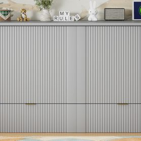 Queen Size Murphy Bed with drawer and a set of Sockets & USB Ports, Pulley Structure Design