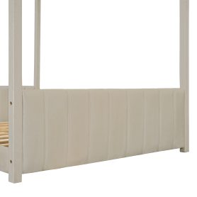 Wood Full Size Velvet House Bed 21 Wood Full Size Velvet House Bed