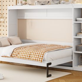 Full Size Murphy Bed with Bookshelf 38 Full Size Murphy Bed with Bookshelf