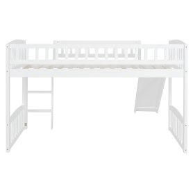 Twin Size Loft Bed With Slide And Ladder