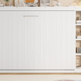 Full Size Murphy Bed with Bookshelf 43 Full Size Murphy Bed with Bookshelf