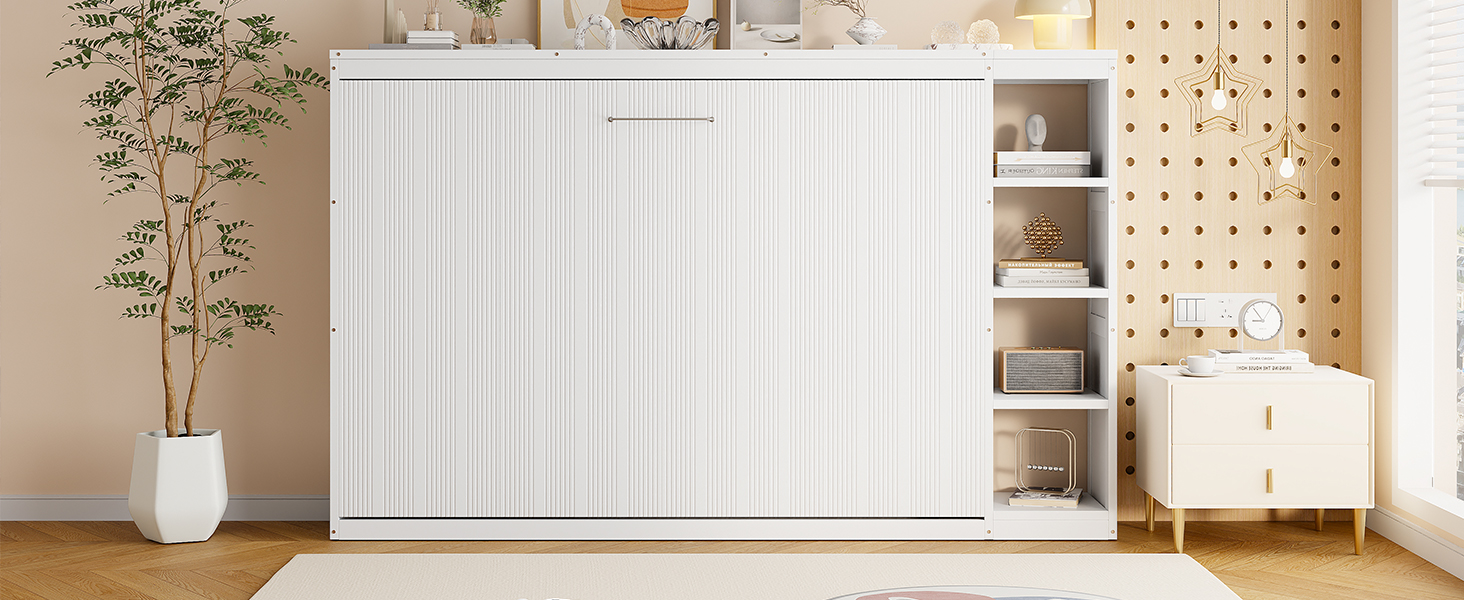 Full Size Murphy Bed with Bookshelf 23 Full Size Murphy Bed with Bookshelf