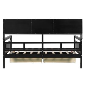 Twin Size Daybed With Bedside Shelves And Two Drawers 27 Twin Size Daybed With Bedside Shelves And Two Drawers